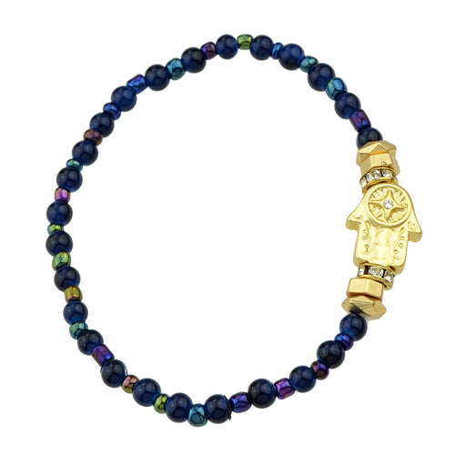 Bohemian Jewellery Handmade Beads Elastic Bangle Hand Charm Bracelet