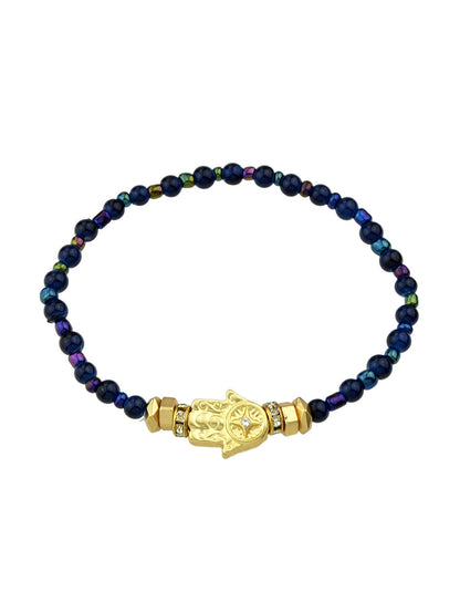 Bohemian Jewellery Handmade Beads Elastic Bangle Hand Charm Bracelet