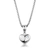 Rhodium Brass Chain Pendant with AAA Grade CZ  in Clear