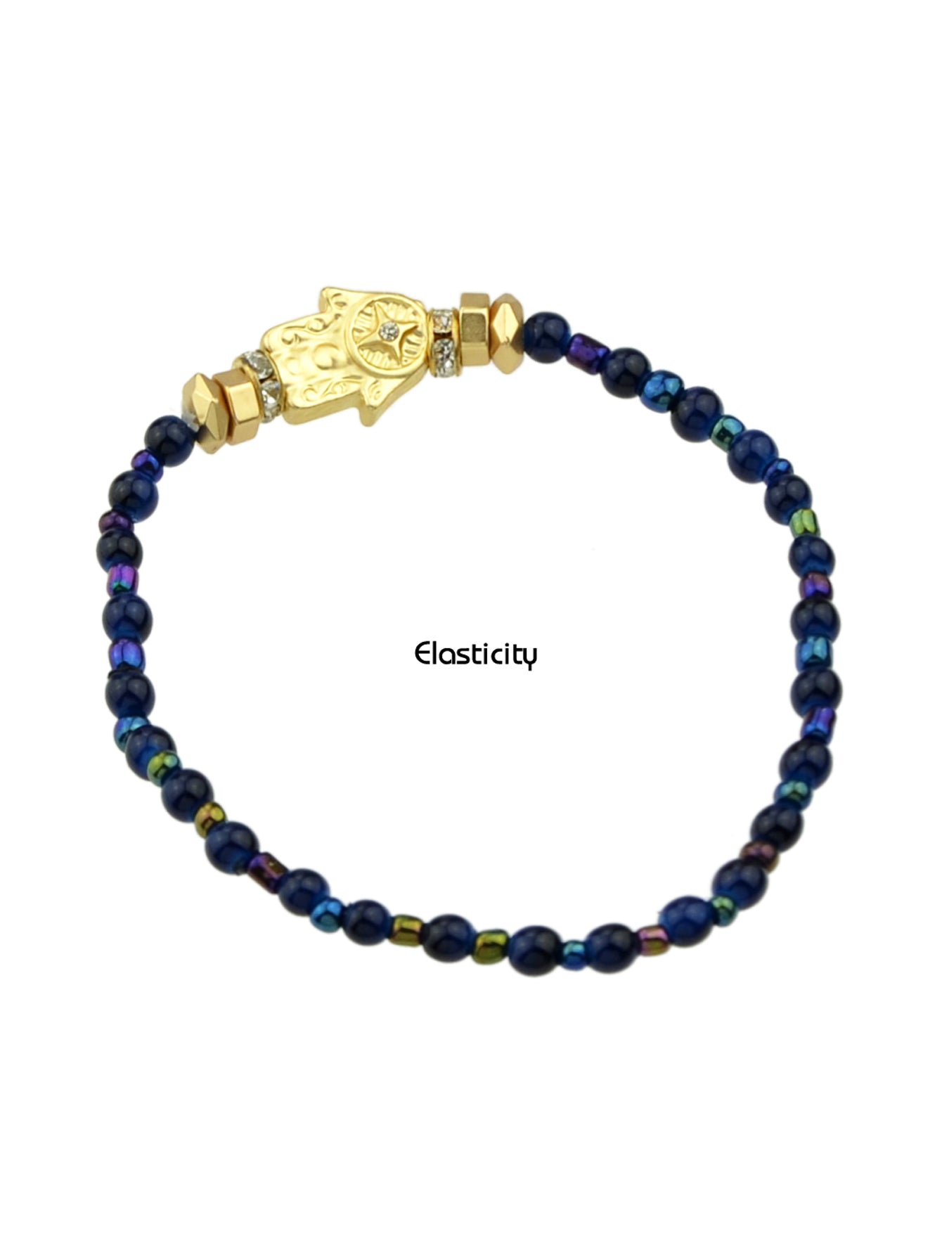 Bohemian Jewellery Handmade Beads Elastic Bangle Hand Charm Bracelet