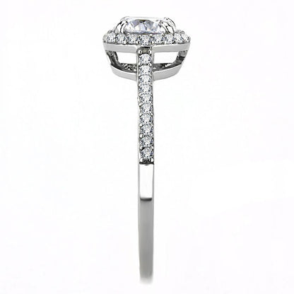 High polished (no plating) Stainless Steel Ring with AAA Grade