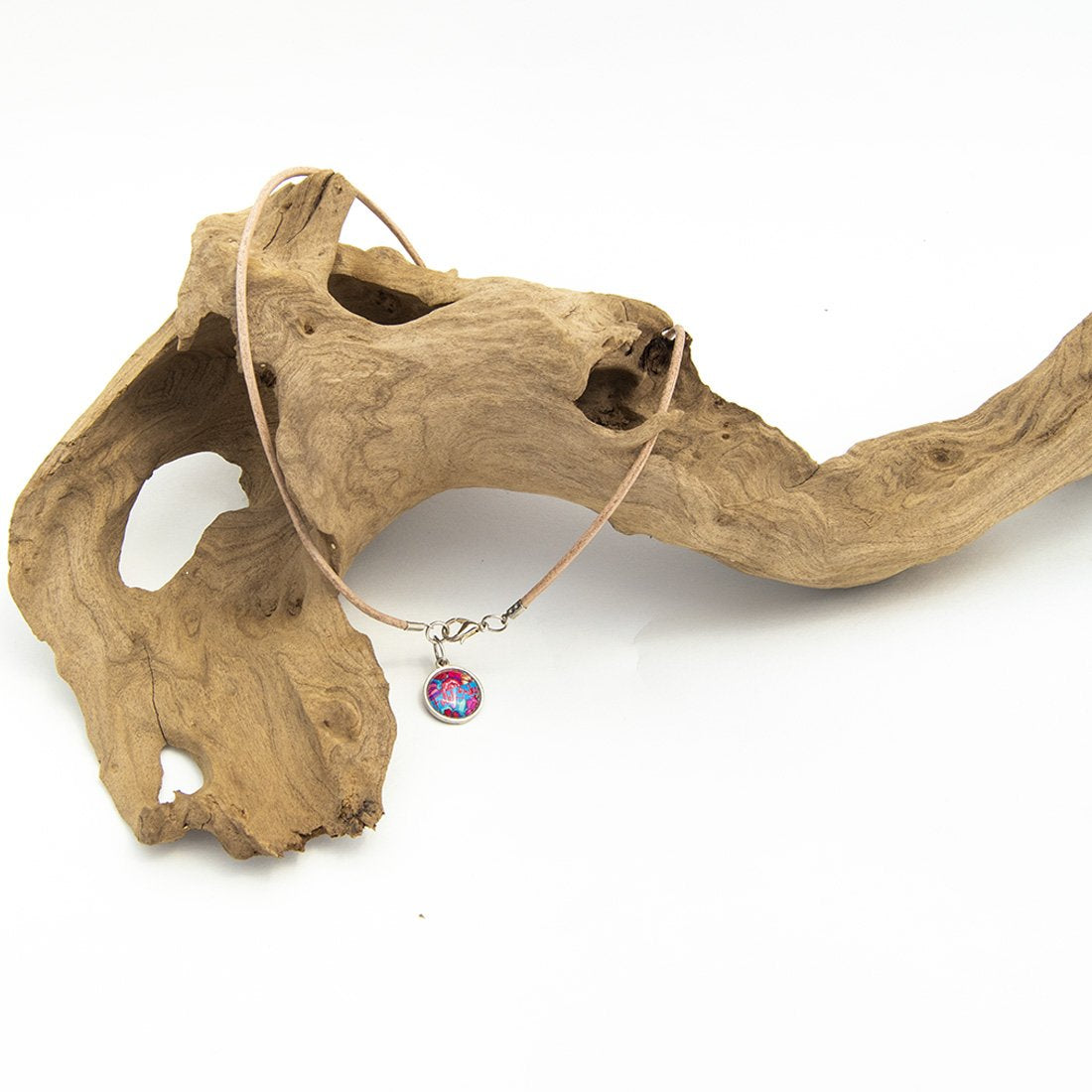 Ocosingo Heart Embroidered Necklace.