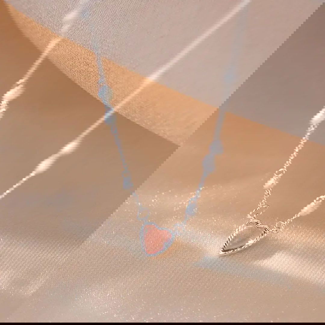 Pearl Heart Pendant Necklace