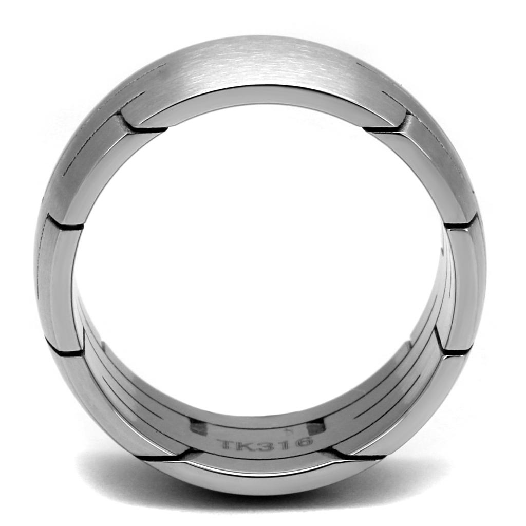 High polished (no plating) Stainless Steel Ring with No Stone