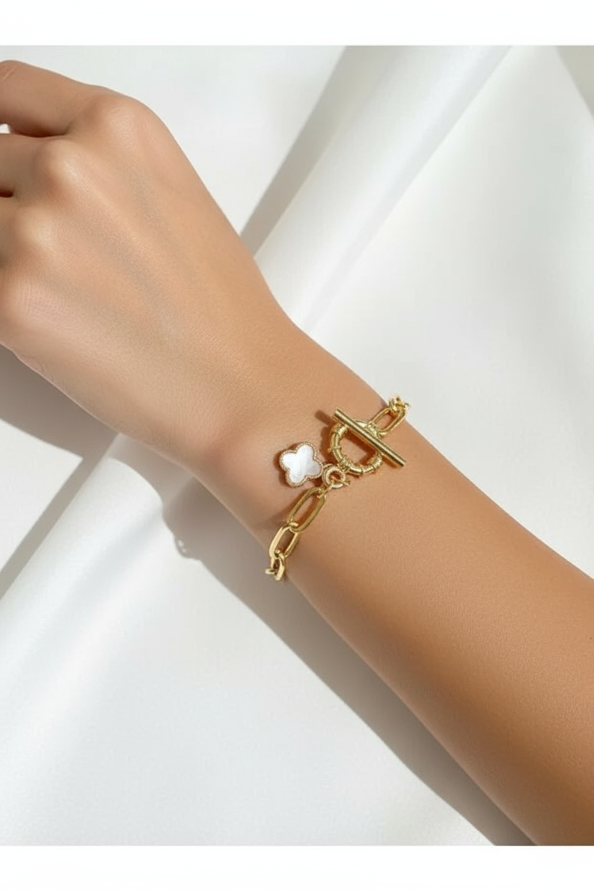 Bracelet on wrist close-up