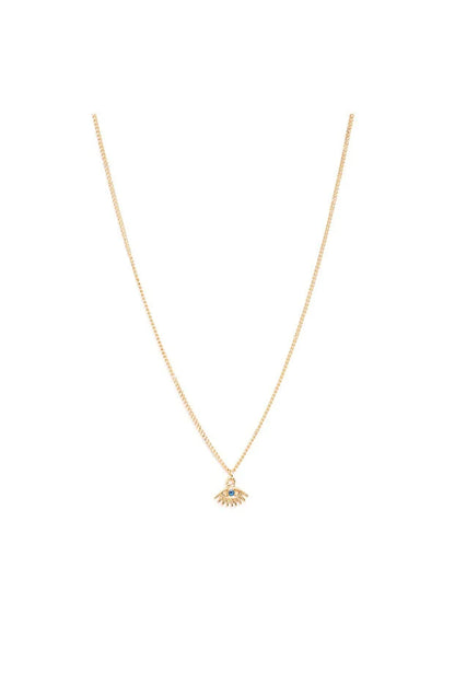 Chain Eye Necklace Women Modern Minimal Daily Jewelry