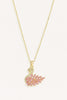 Stainless Steel Pink Swan Necklace for Women
