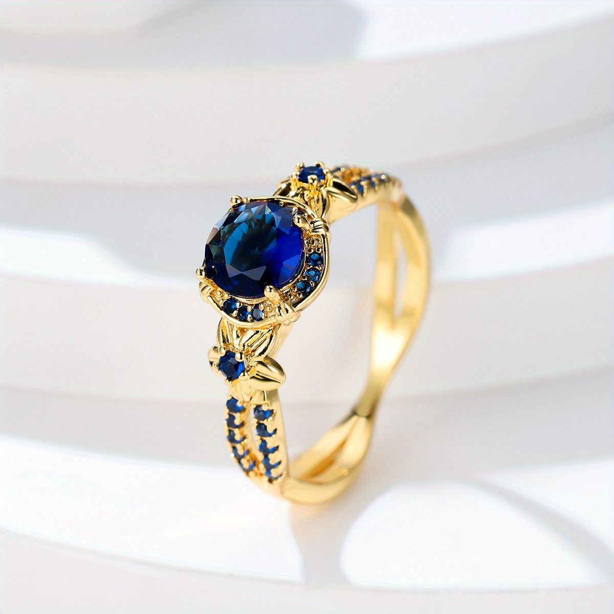 Brilliant Blue Elegance Sapphire Ring