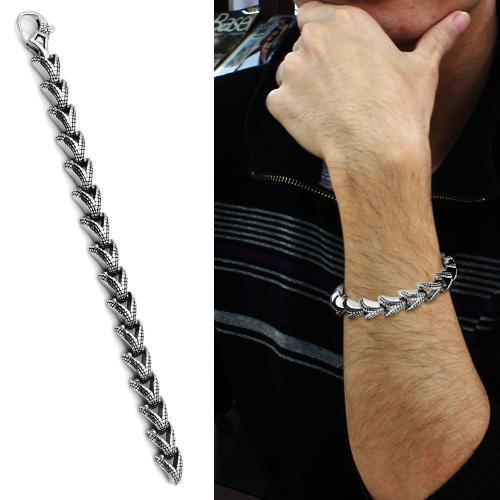 High polished (no plating) Stainless Steel Bracelet with No
